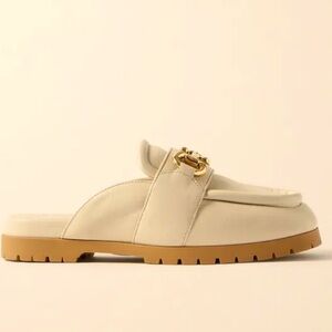 Elegant Cream Slip-On Loafers